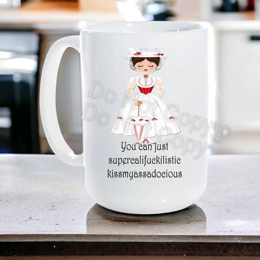 You Can Just...Ceramic Coffee Mug 15 oz Free shipping