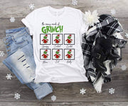 Christmas The Many Moods of Grinch design t-shirt