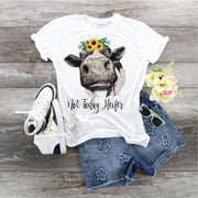 Cow, Sunflower Shirt, Not Today Heifer, Cow Unisex shirt,  Cow Lover shirt, Farm Girl shirt, Country Girl shirt, Farm Lady, Sunflower Cow t
