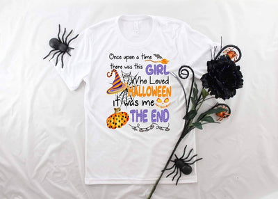Halloween Once Upon A Time A Girl That Loves Halloween...  design t-shirt