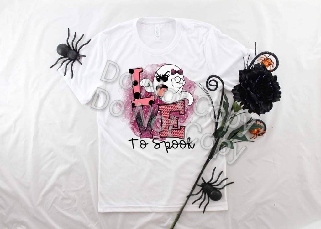 LOVE To Spook, Love to Spook,  design t-shirt YOUTH, Cute Ghost, Spooky cute ghost t, Kids Halloween, Funny Ghost, Unisex Youth, Trick or Treat, Halloween
