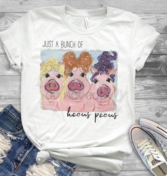Adorable Pigs, Just A Bunch Of Hocus, Witch Pigs, Pigs Witches, Halloween Pigs, Pig Mom, Pig Lover, Farm Owner gift, Pigs Love Halloween too