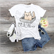 Cat, Trying To get My Shit Together, Shit Together Cat, Sassy Cat shirt, Cat Lover Tee, Mess Cat Tee, Cat Mom shirt, Getting My Shit Cat tee