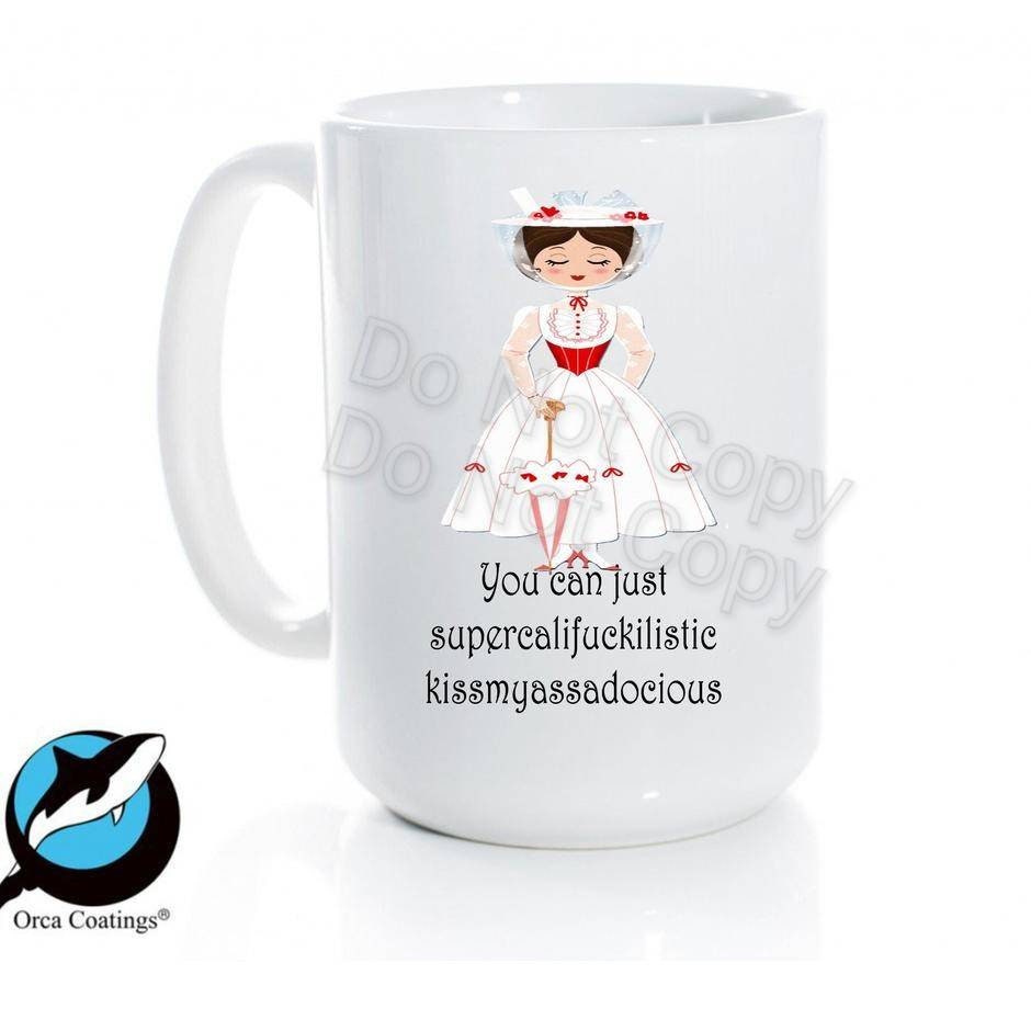 You Can Just...Ceramic Coffee Mug 15 oz Free shipping