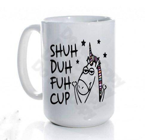 Shuh Du Fuh Cup ...Ceramic Coffee Mug 15 oz Free shipping