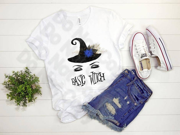 Basic Witch Witch Hat, Witches Hat shirt, Halloween shirt, Gift for girls Halloween, Ladies Halloween shirt, Pretty Witch Face, Basic Witch,