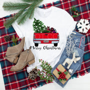 Merry Christmas Santa1 Red Truck.. design t-shirt