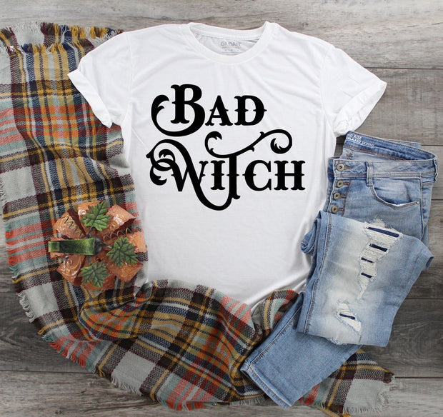 BAD WITCH, Women's witch shirt, Funny unisex shirt, Halloween shirt, Halloween Witch Shirt,  Funny Witch shirt for women,Pagn