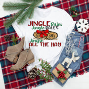 Christmas Jingle Bale, Jingle All The Hay, Funny Farm Christmas, Funny Horse Christmas tee, Funny Cow Christmas, unisex Farm shirt,