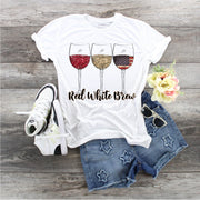 Wine Red White and Brew, Wine shirt for Women, Wine shirt for Mom, Patriotic Wine Shirt, 4th if July Shirt, 4th of July Wine shirt,