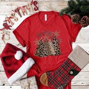 It's Christmas Leopard Christmas Trees Bella Canvas