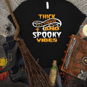 Halloween shirt, Thick Thighs and Spooky Vibes, Love Halloween, Spooky tee, Spooky long sleeve, Funny Halloween, Spooky Vibes, Thick Thighs